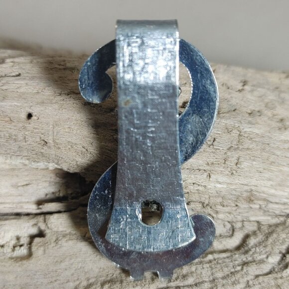 Money Clip New Orleans Souvenir Vintage Dollar Sign Cowboy Design Silver Tone - Picture 2 of 10